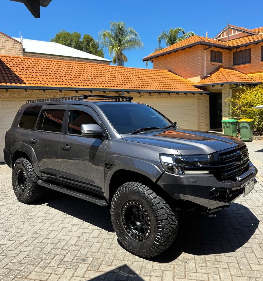 lifted grey 4WD after detailing by AFW Car Care in Perth, frame 01