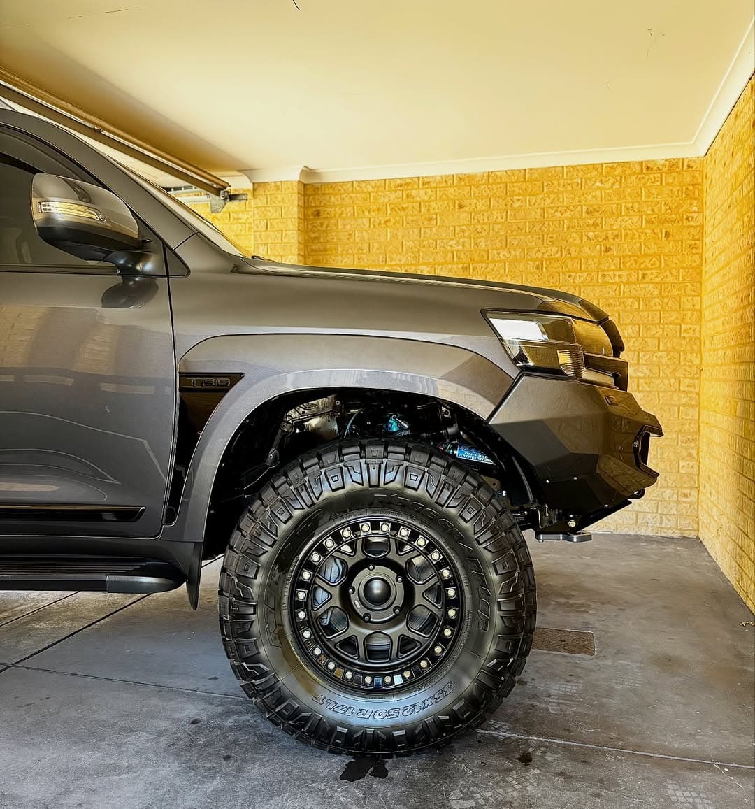 lifted grey 4WD after detailing by AFW Car Care in Perth, frame 06