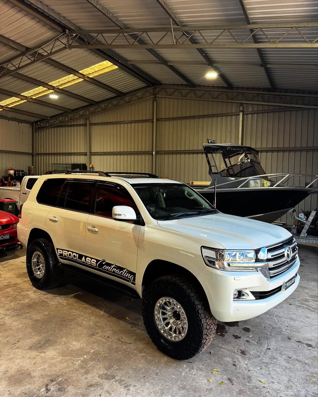 white touring 4WD after detailing by AFW Car Care in Perth, frame 01