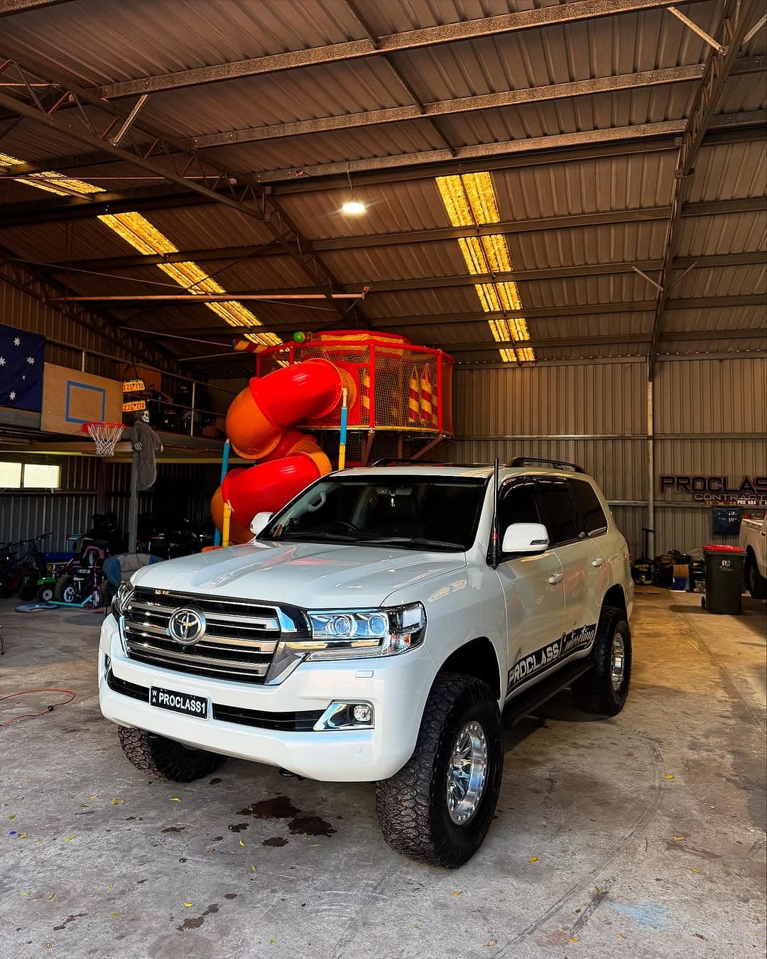 white touring 4WD after detailing by AFW Car Care in Perth, frame 03