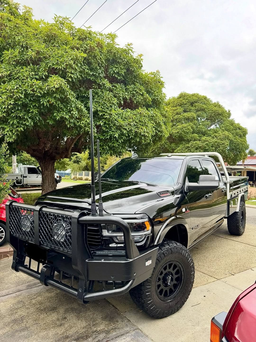 black trayback ute after detailing by AFW Car Care in Perth, frame 06